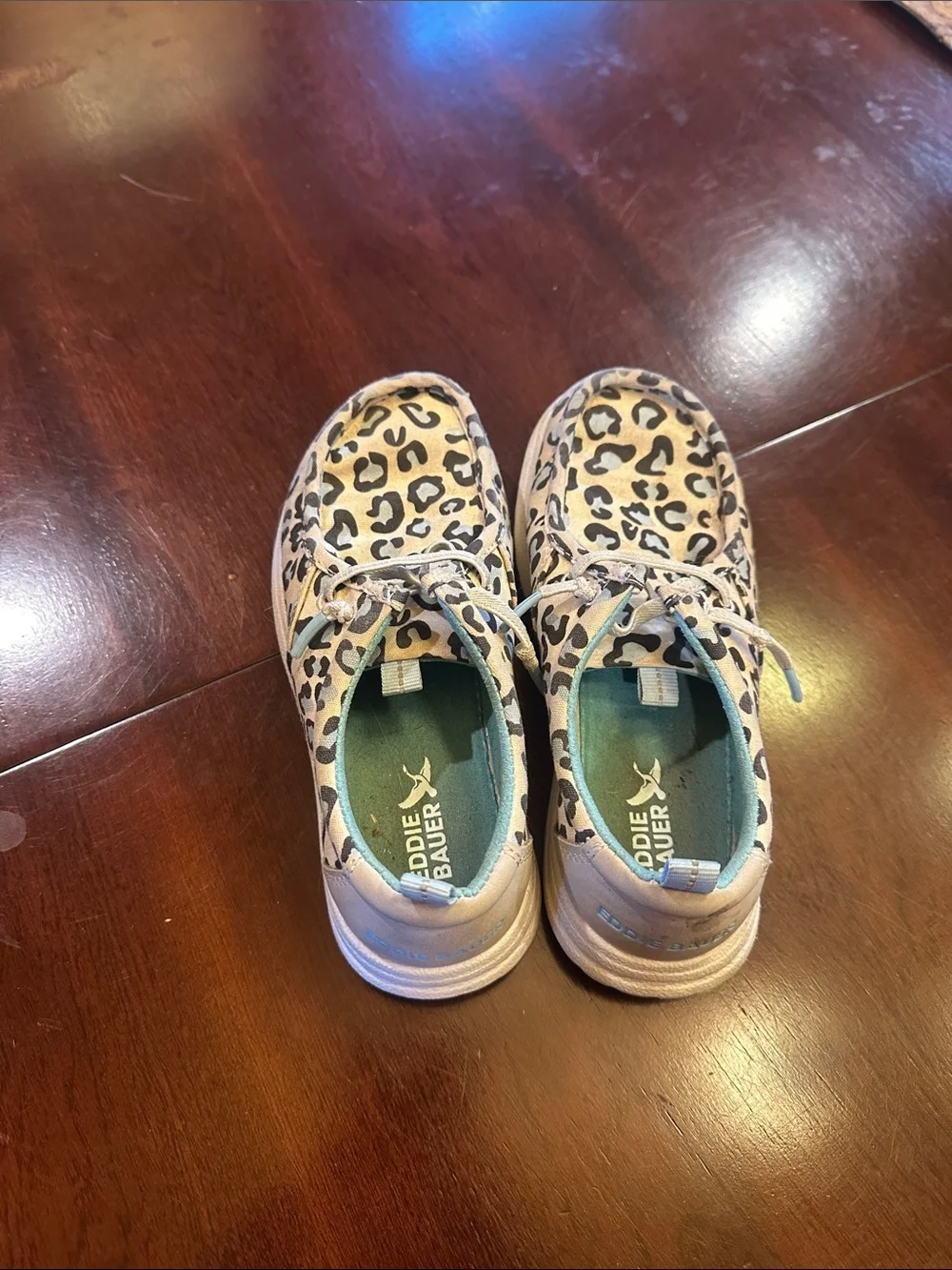 Eddie Bauer Kids Leopard Print Sneakers - Pink/Tan
